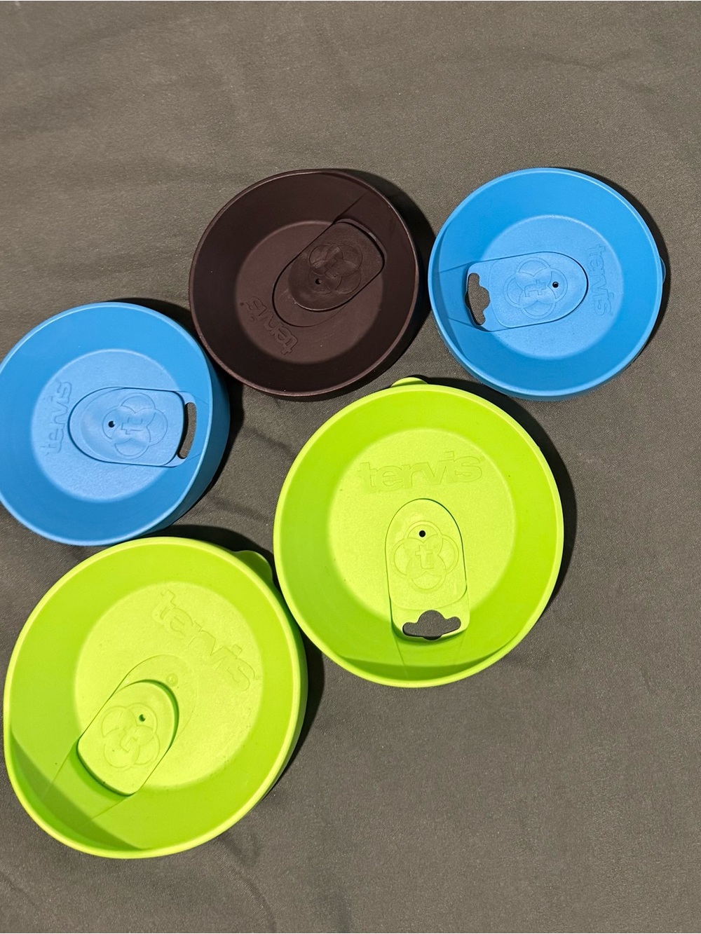 5- NWOT Tervis Tumblers Lids